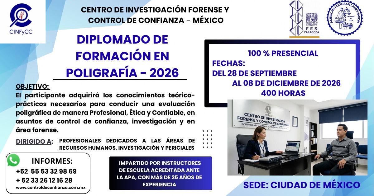 ESCUELA POLIGRAFIA GUADALAJARA CURSO CDMX